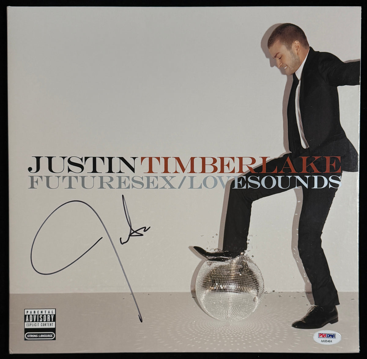 Justin Timberlake Signed/Auto Futuresex/Lovesound Album LP Vinyl PSA/DNA 211367