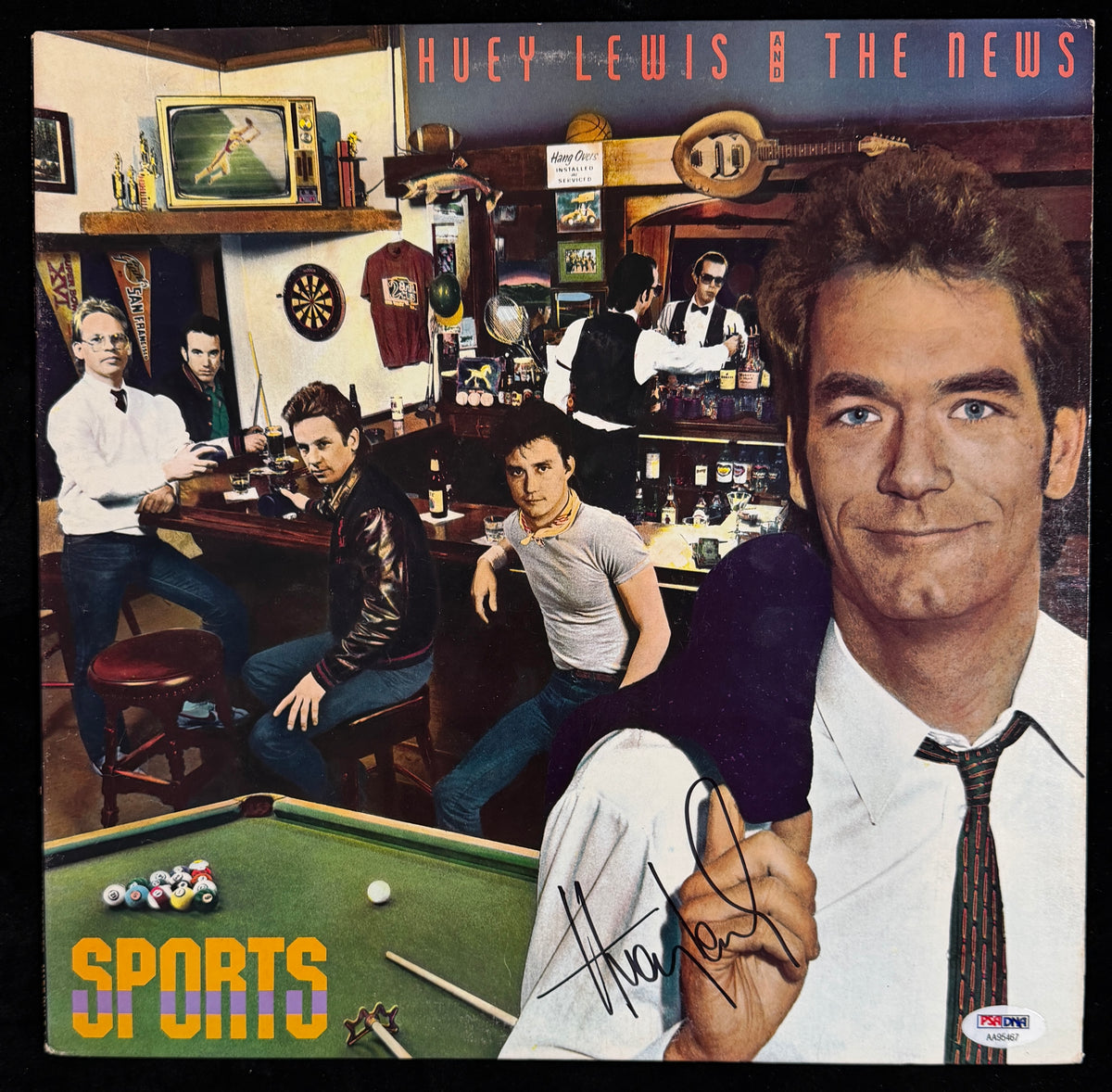 Huey Lewis Signed/Autographed Sports 1st Album LP Vinyl PSA/DNA 211363