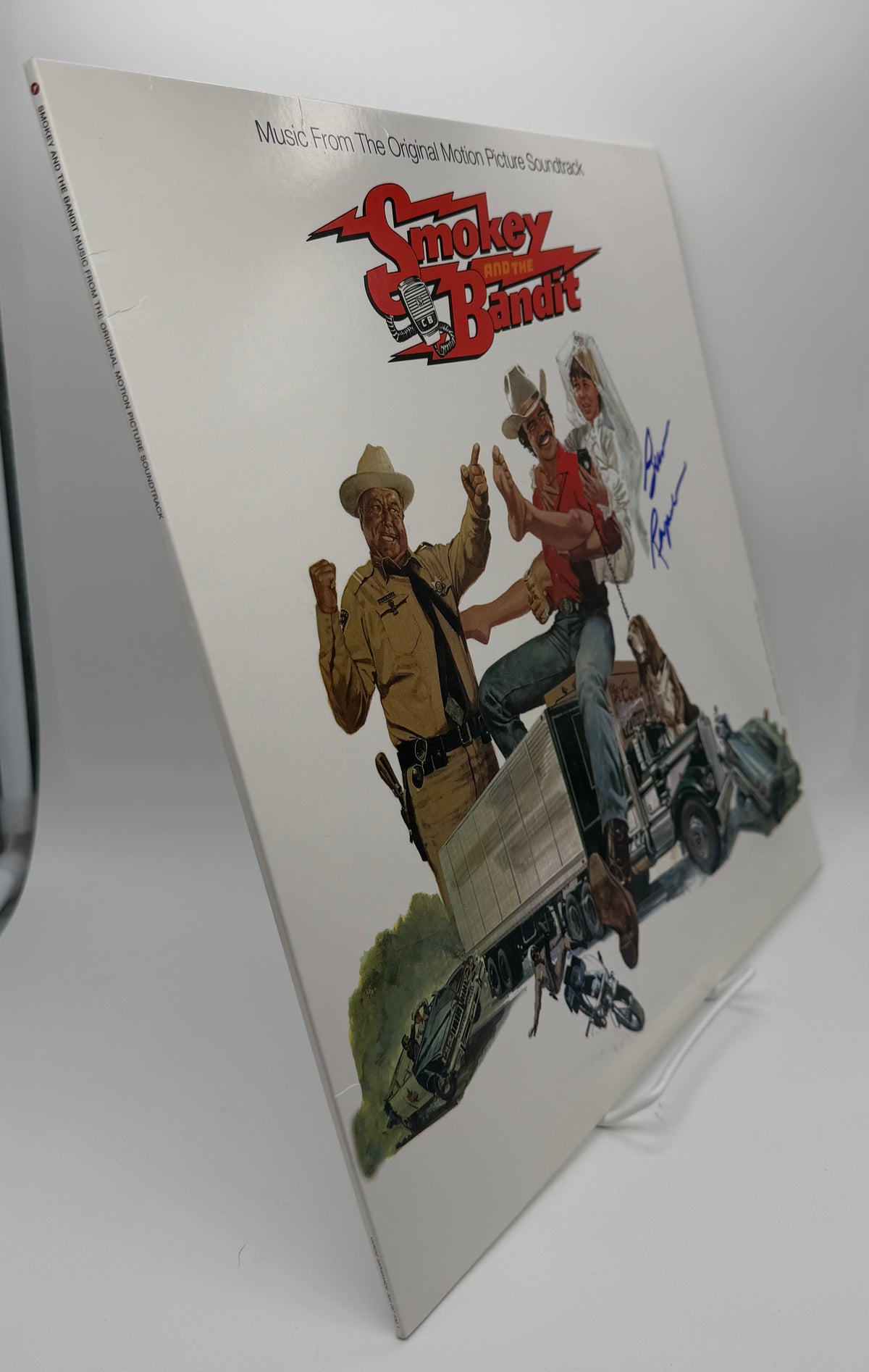 Burt Reynolds Signed/Auto Smokey and the Bandit Album LP Vinyl BAS 211376