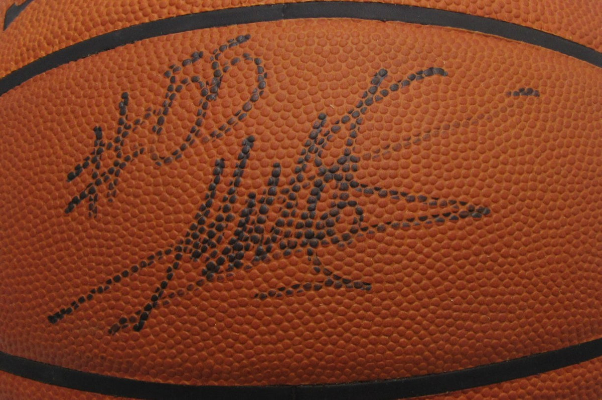 Mutombo/Oakley Signed/Auto Spalding NBA Basketball Rockets JSA XHC157