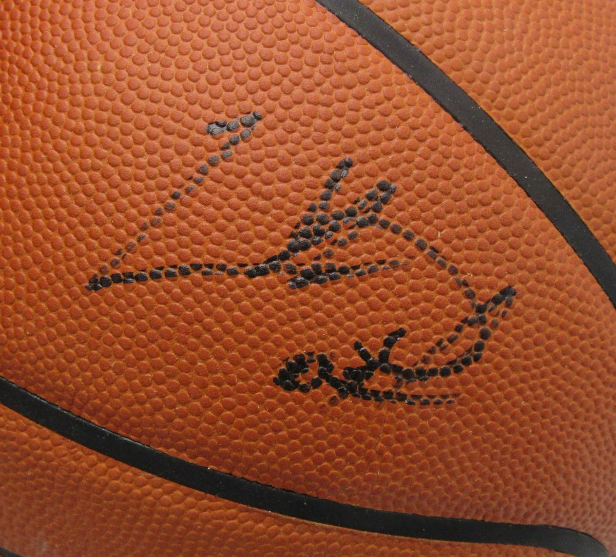 Mutombo/Oakley Signed/Auto Spalding NBA Basketball Rockets JSA XHC157