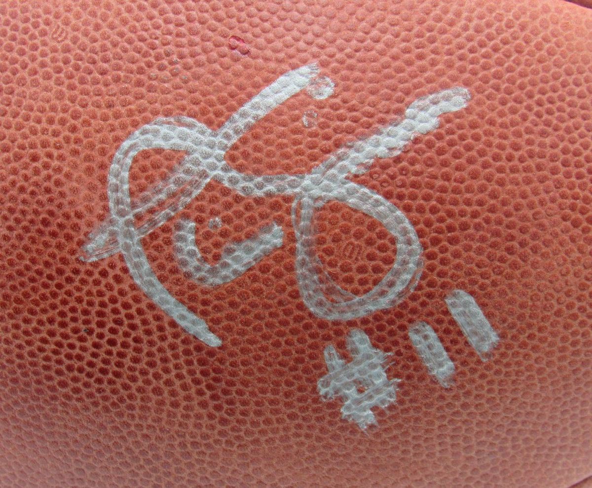 Phil Simms Signed/Auto Wilson NFL "The Duke" Football NY Giants JSA  XHC160