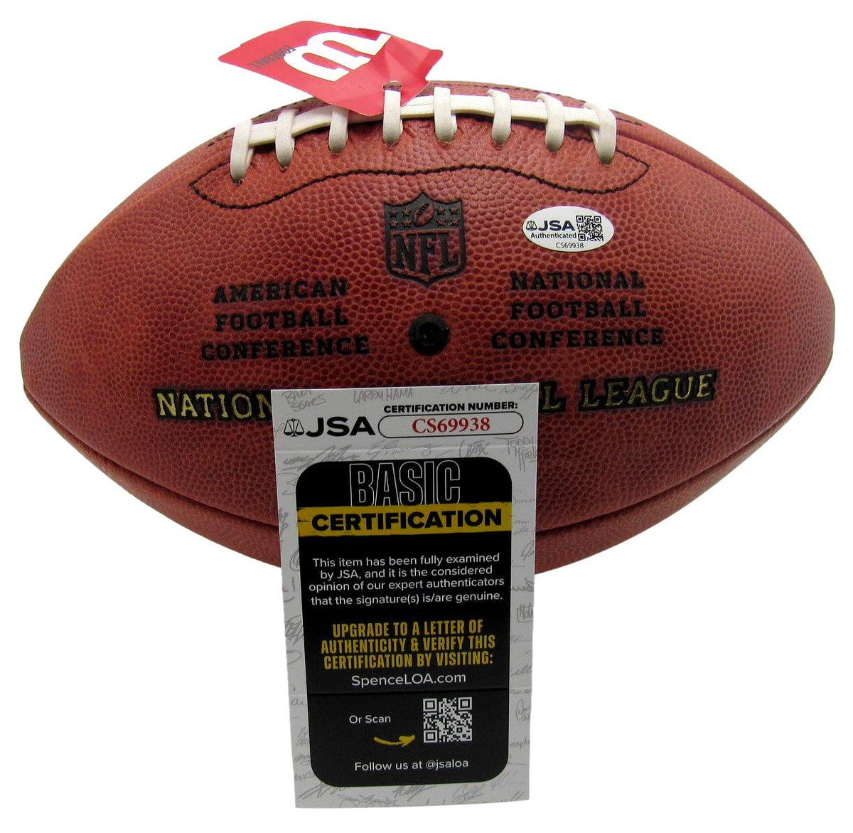 Phil Simms Signed/Auto Wilson NFL "The Duke" Football NY Giants JSA  XHC160
