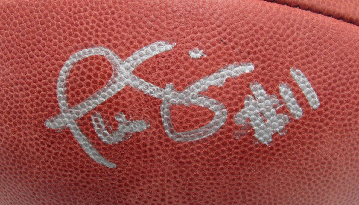 Phil Simms Signed/Auto Wilson NFL "The Duke" Football NY Giants JSA  XHC161