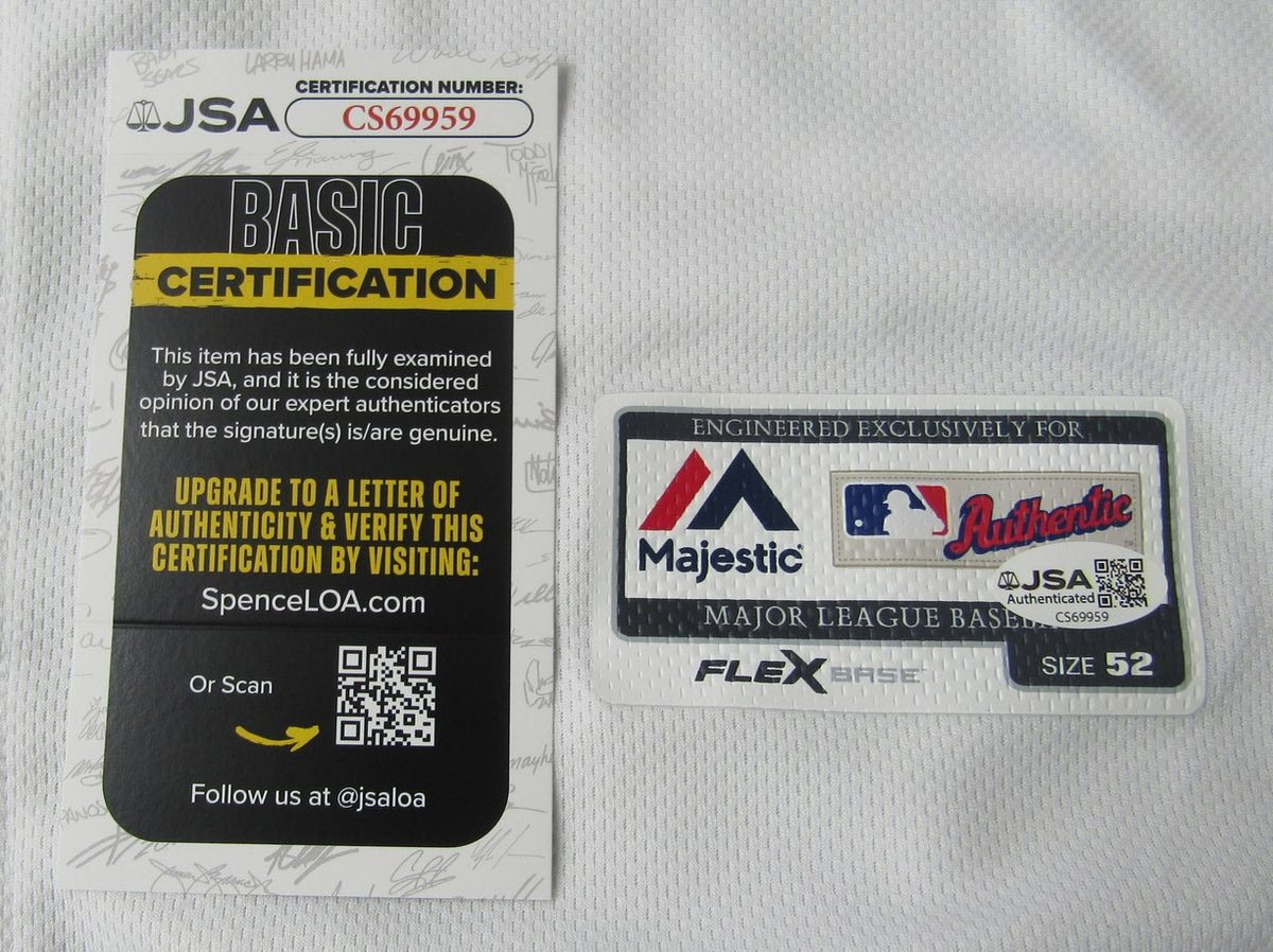 Mike Scioscia Signed/Auto Majestic Authentic Baseball Jersey Angels JSA XHC173