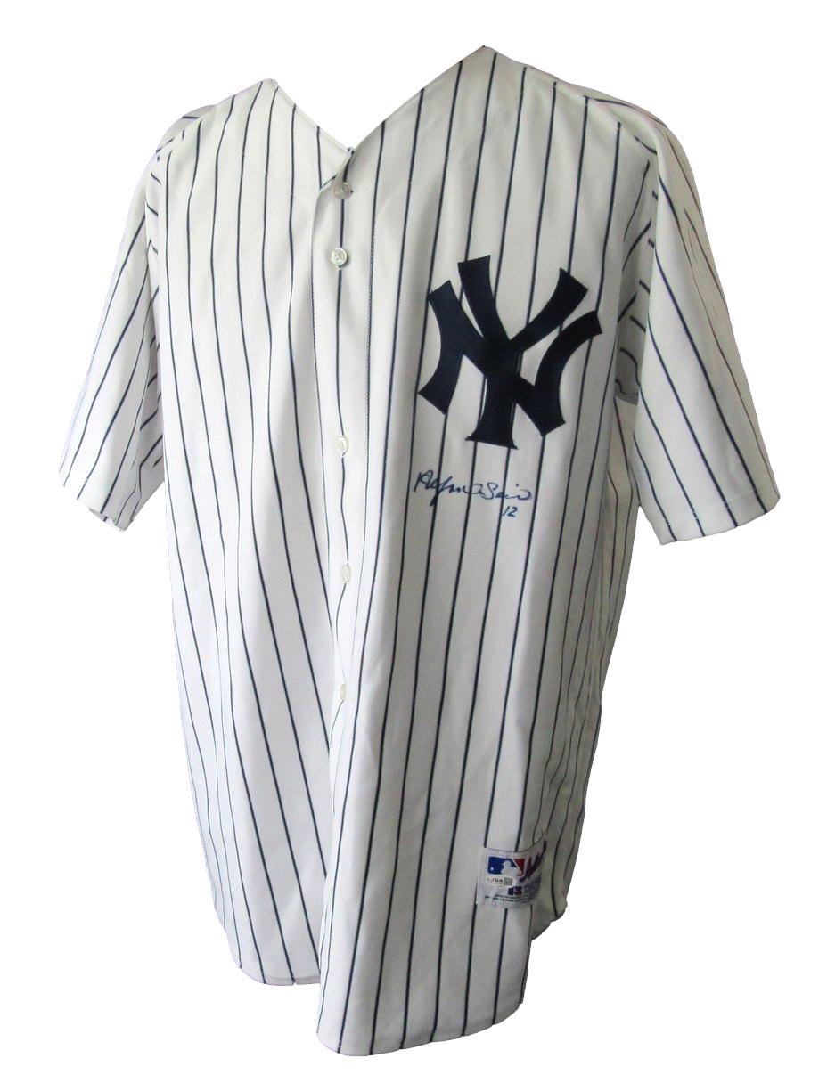 Alfonso Soriano Signed/Auto Russell Authentic Baseball Jersey Yankees JSA XHC174