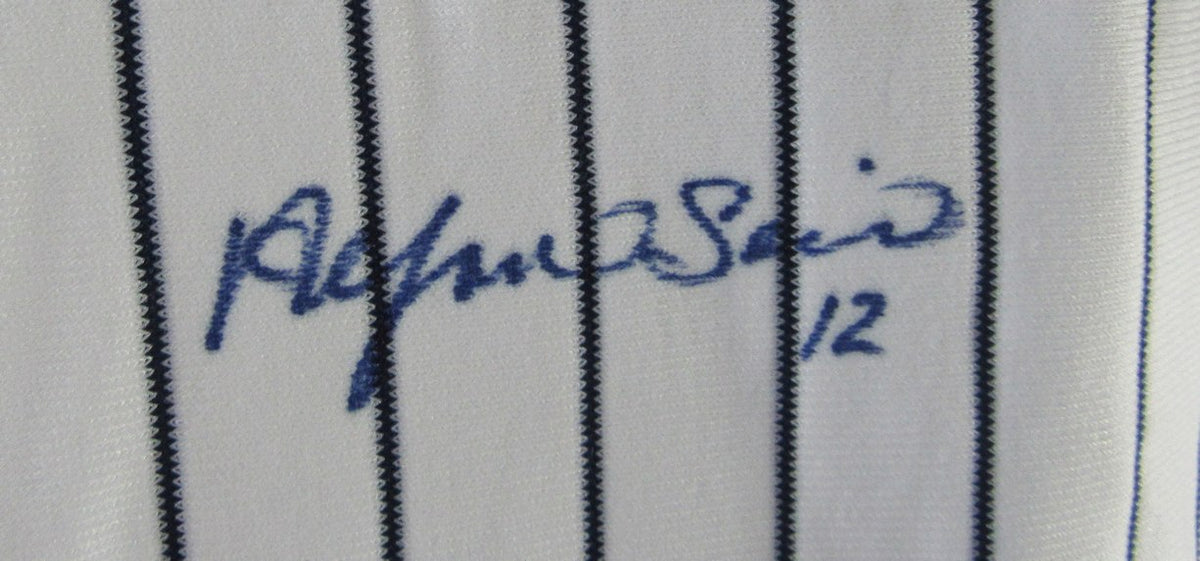 Alfonso Soriano Signed/Auto Russell Authentic Baseball Jersey Yankees JSA XHC174