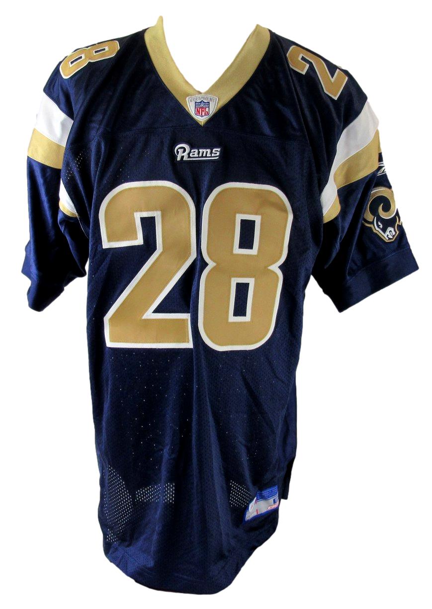 Marshall Faulk HOF Signed/Auto Reebok On Field Football Jersey Rams JSA XHC176
