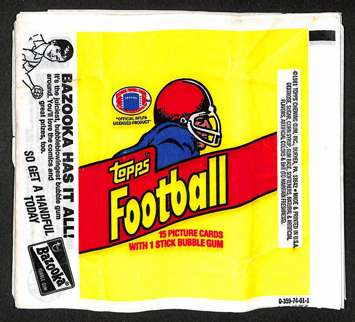 Lot of (32) 1981 Topps NFL Football Wax Pack Wrappers Joe Montana RC 211380