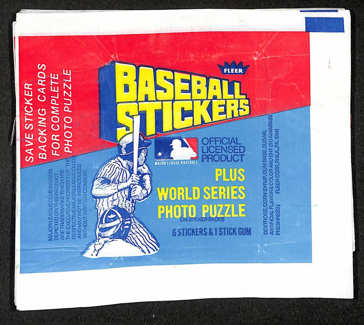Lot of (73) 1979 Fleer Baseball Stickers Wax Pack Wrappers 211383