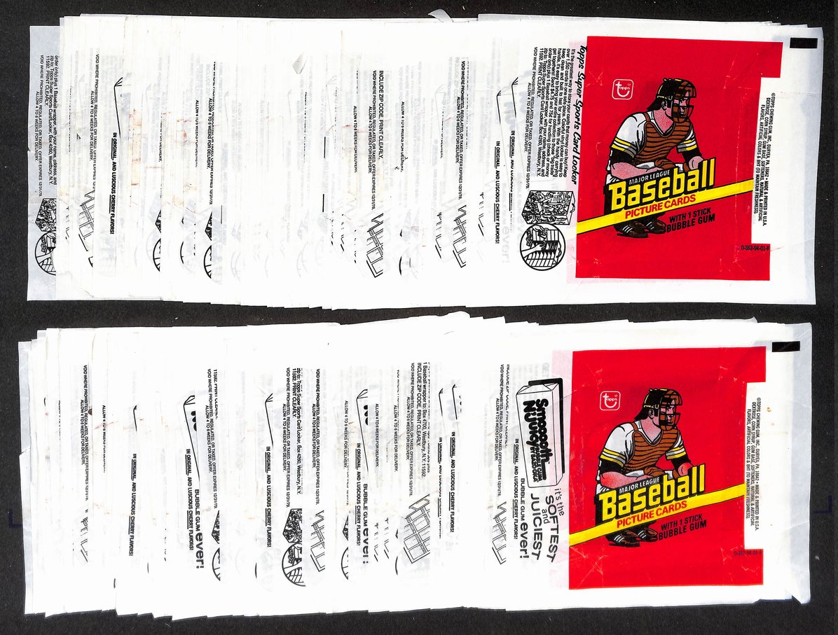 Lot of (255) 1978 Topps MLB Baseball Wax Pack Wrappers Eddie Murray RC 211386