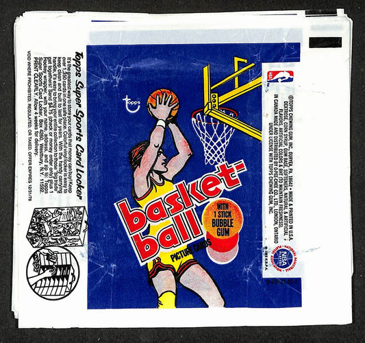 Lot of (36) 1977 Topps NBA Basketball Wax Pack Wrappers Parish RC 211390