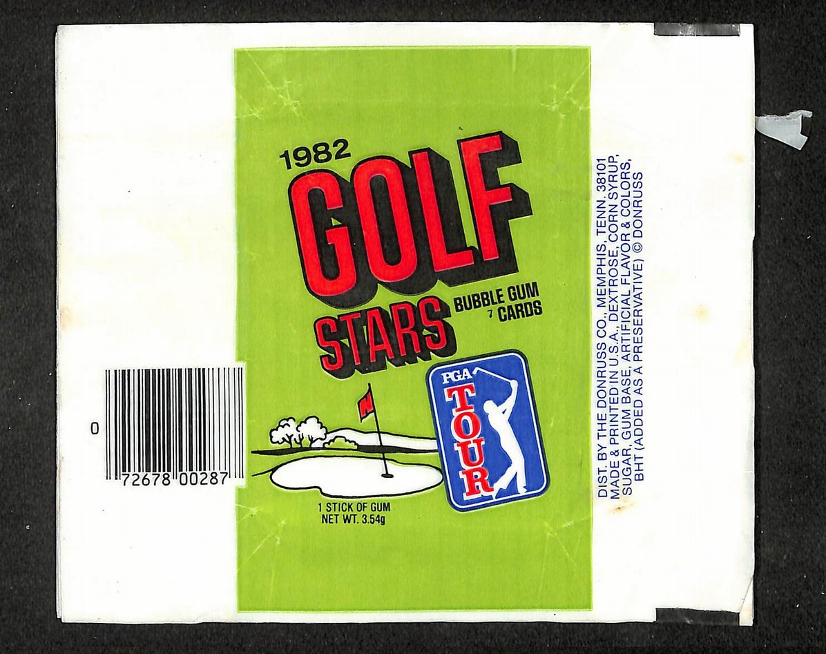 Lot of (33) 1982 Donruss PGA Tour Golf Wax Pack Wrappers 211396