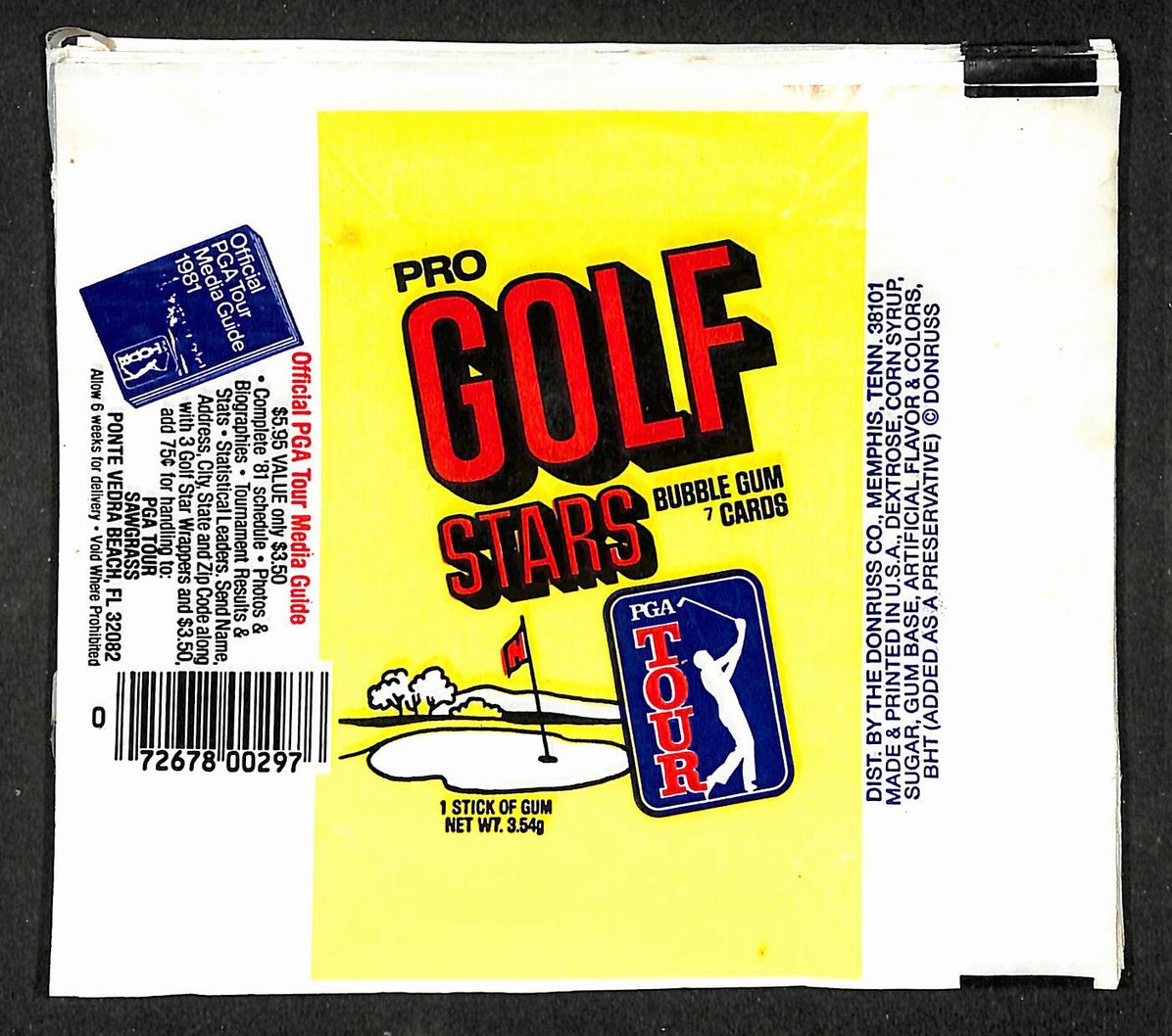 Lot of (70) 1981 Donruss PGA Tour Golf Stars Wax Pack Wrappers 211397