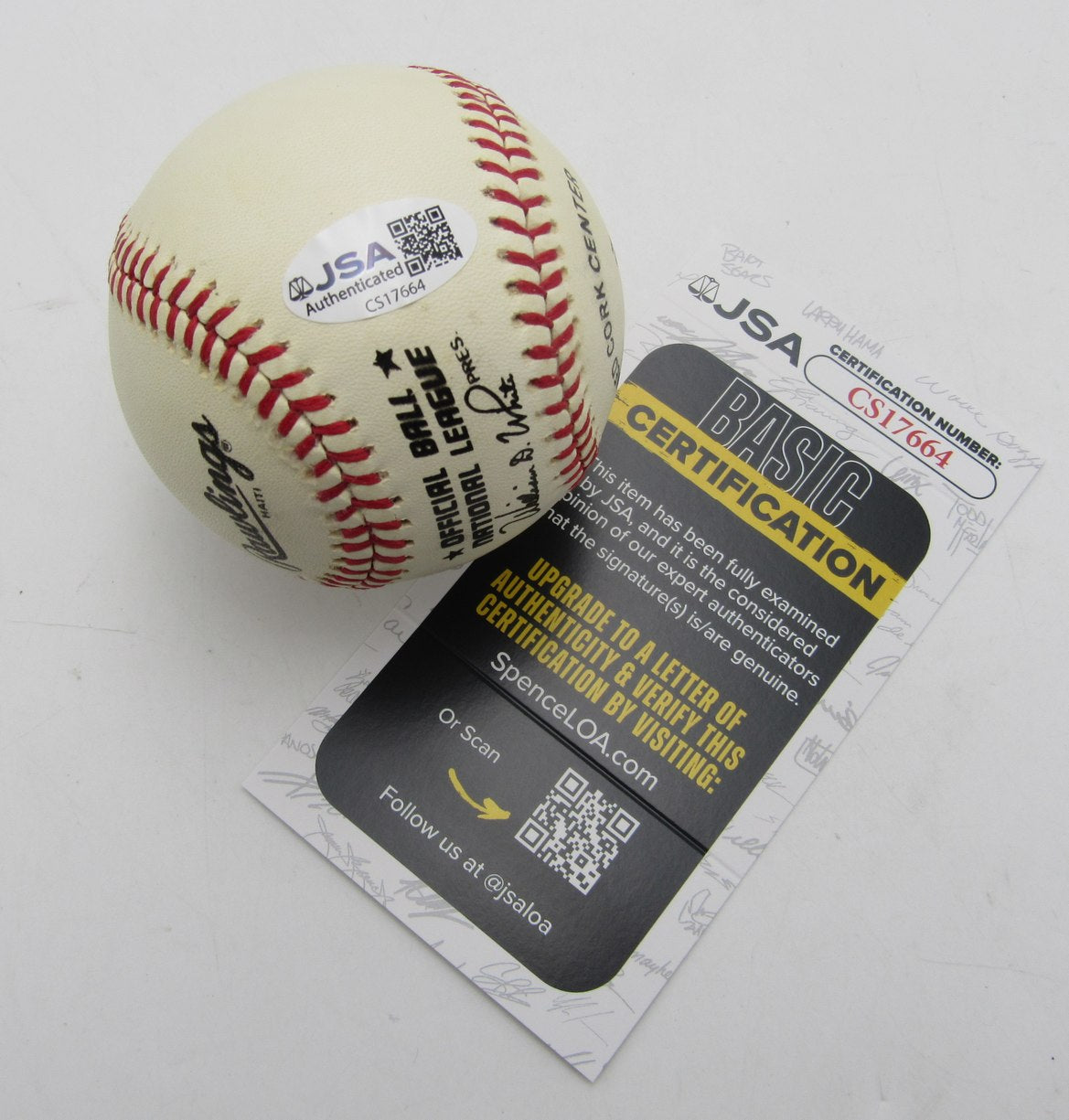 Jim Schaffer Signed/Autographed ONL Baseball Philadelphia Phillies JSA 212636