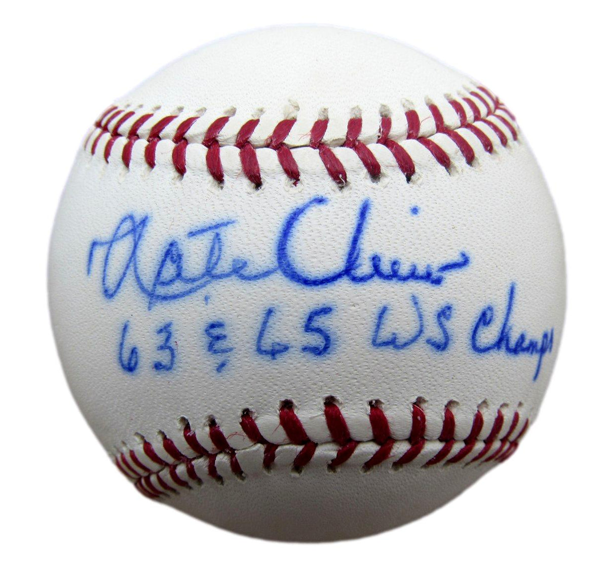 Nate Oliver Signed/Inscribed OML Baseball Los Angeles Dodgers JSA 212641