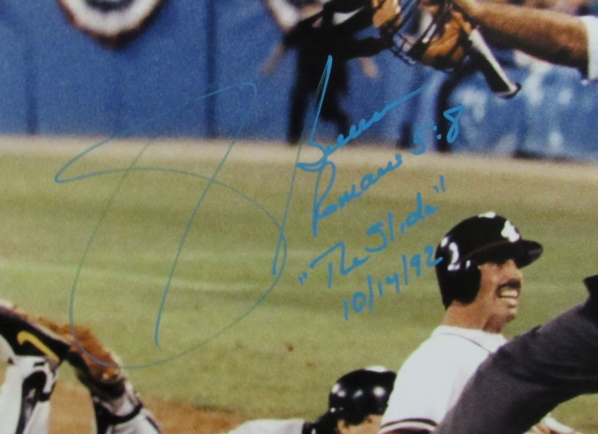 Sid Bream Signed/Autographed & Insc " The Slide" 11x14 Photo Braves JSA 213401