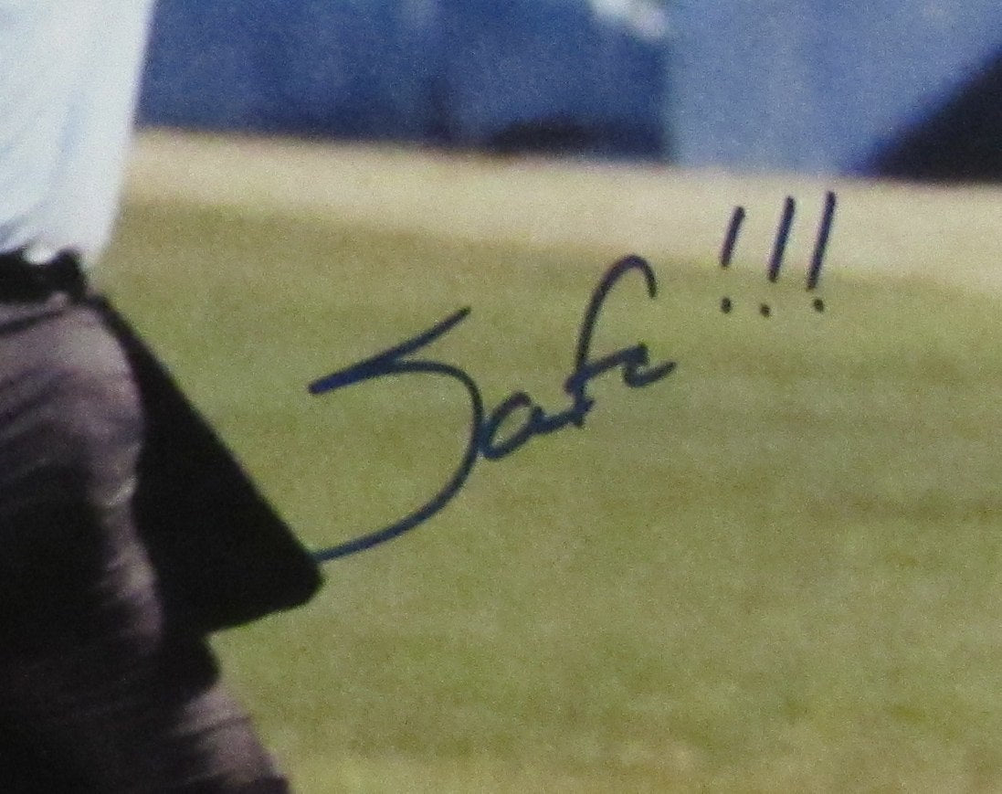Sid Bream Signed/Auto & Insc " The Slide" "Safe" 11x14 Photo Braves JSA 213402
