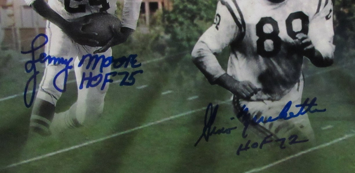 Berry Moore Marchetti & Donovan HOF Signed 16x20 Photo Colts HOF JSA 213405
