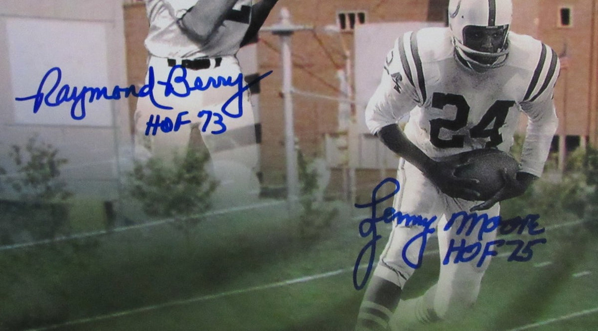 Berry Moore Marchetti & Donovan HOF Signed 16x20 Photo Colts HOF JSA 213405