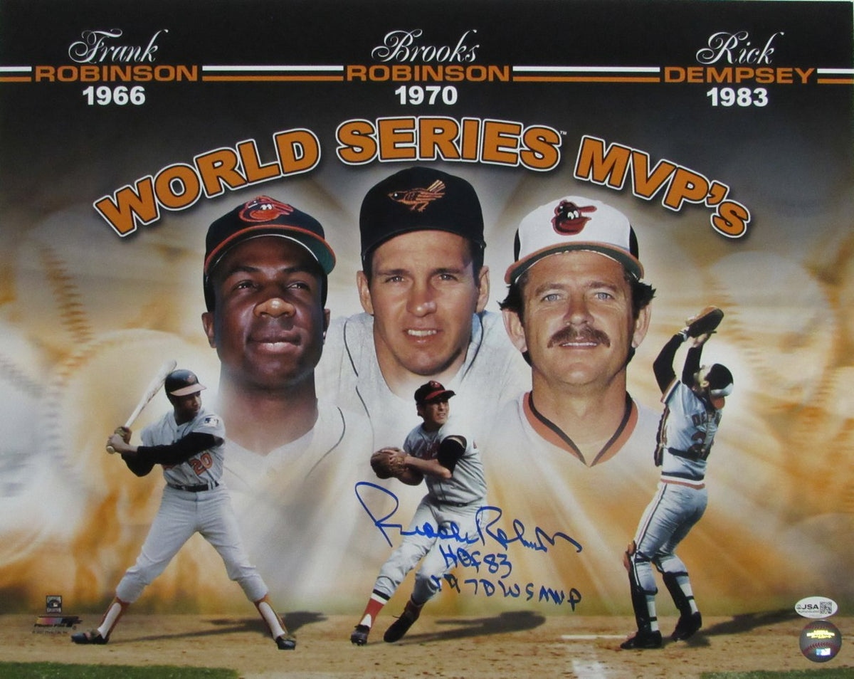 Brooks Robinson HOF Signed & Insc "HOF 83 70 WS MVP" 16x20 Photo Orioles JSA 408