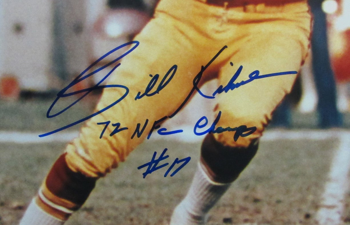Billy Kilmer Signed & Insc "72 NFC Champ #17" 16x20 Photo Redskins JSA 213416
