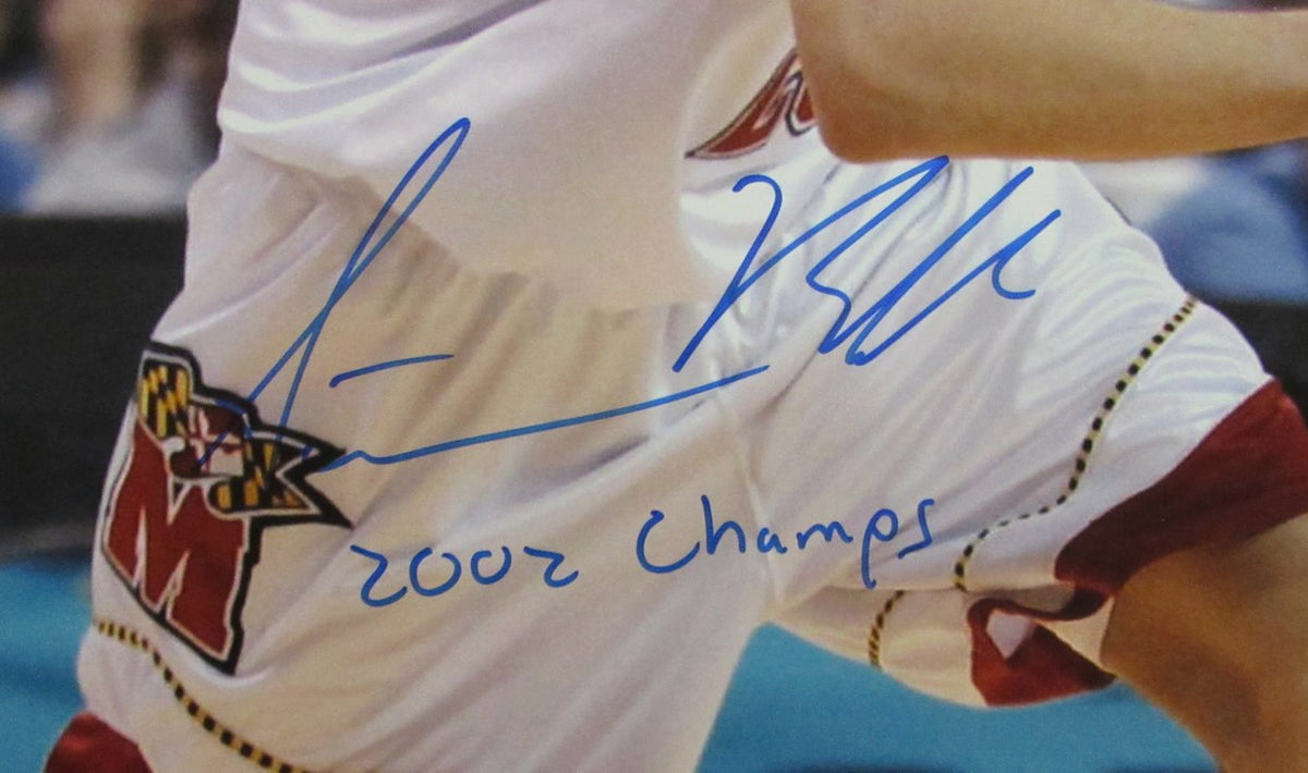 Steve Blake Signed & Insc "2002 Champs" 16x20 Photo Maryland JSA 213425
