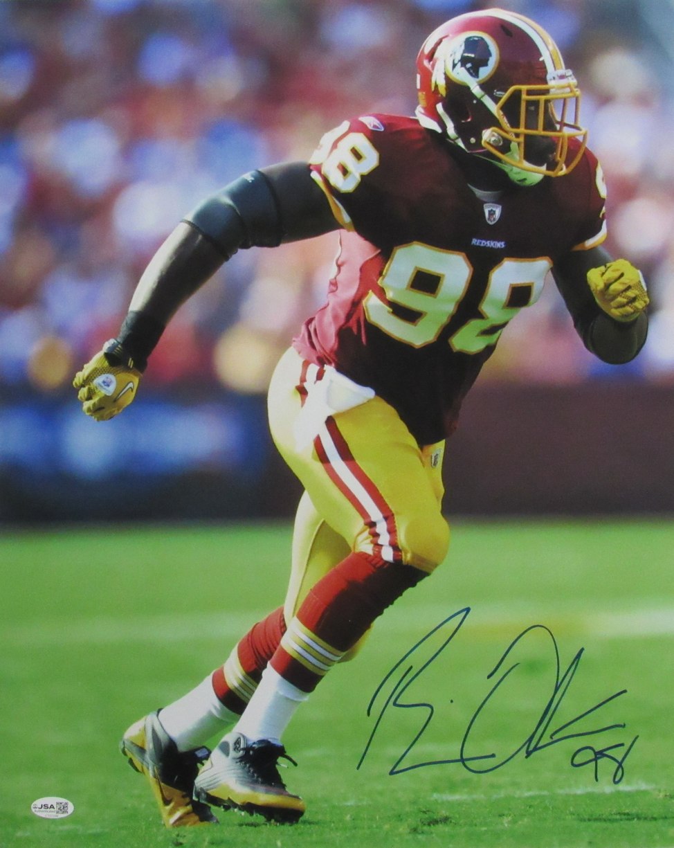 Brian Orakpo Signed/Autographed 16x20 Photo Redskins JSA 213427