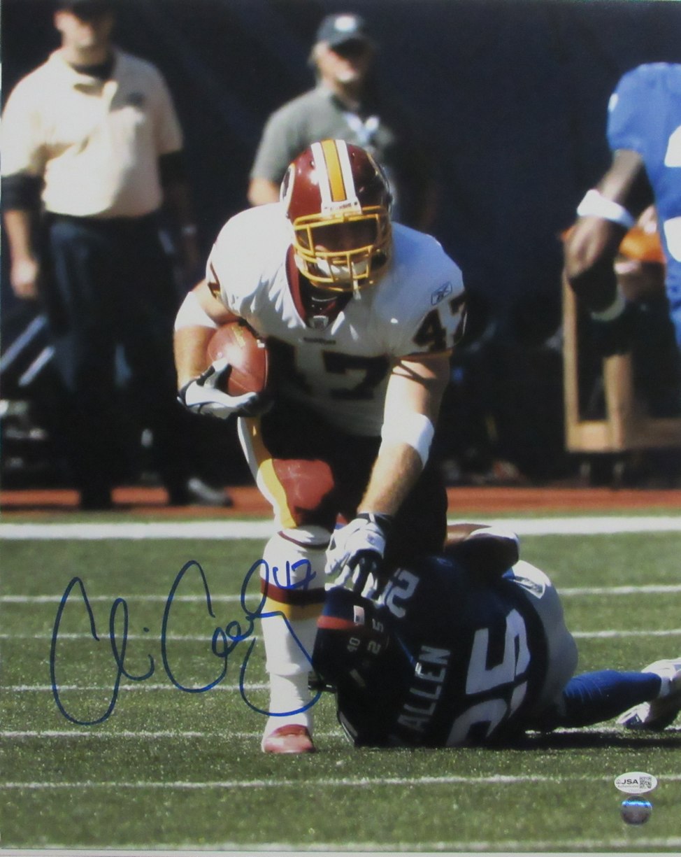 Chris Cooley Signed/Autographed 16x20 Photo Redskins JSA 213431