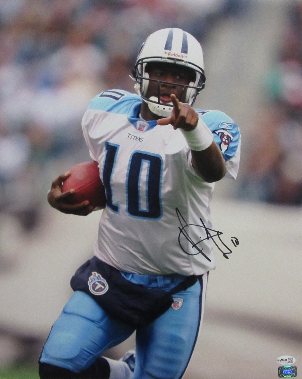 Vince Young Signed/Autographed 16x20 Photo Titans JSA 213435