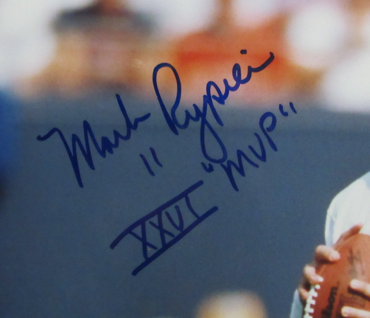 Mark Rypien Signed & Insc "XXVI MVP" 16x20 Photo Redskins JSA 213436