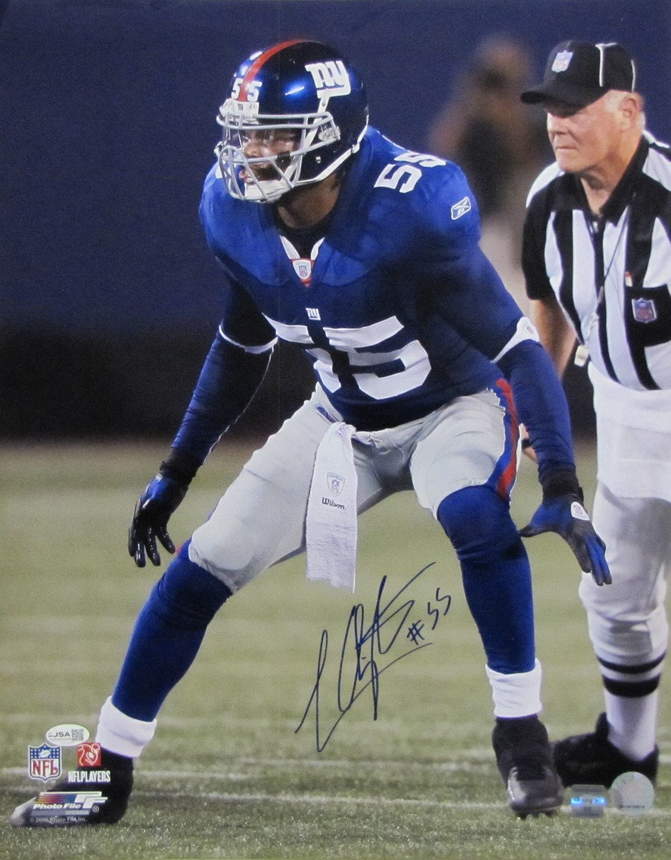 LaVar Arrington Signed/Autographed 16x20 Photo Giants JSA 213442