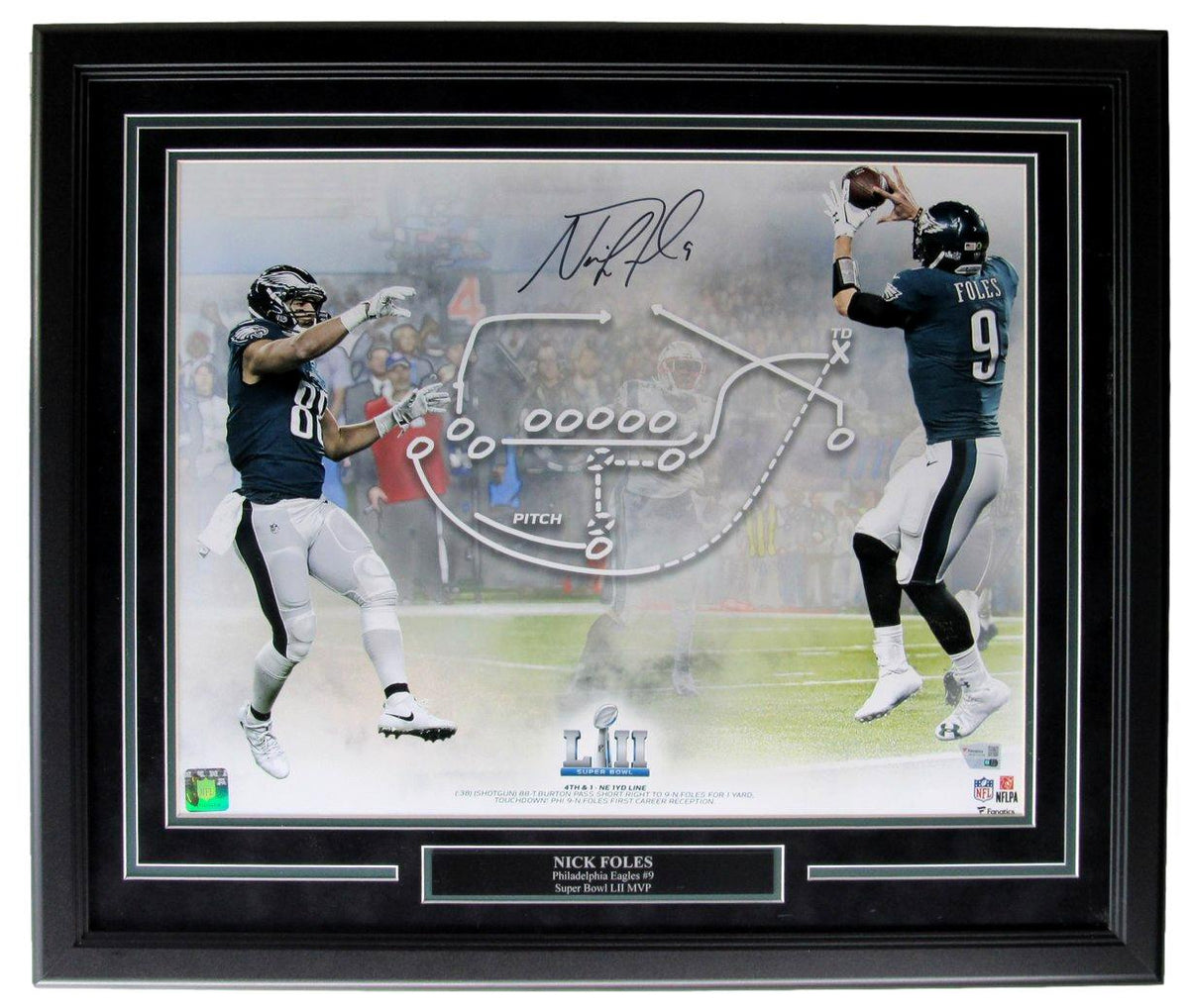 Nick Foles Signed/Auto & Framed 16x20 Photo Eagles Philly Special Fanatics 13398