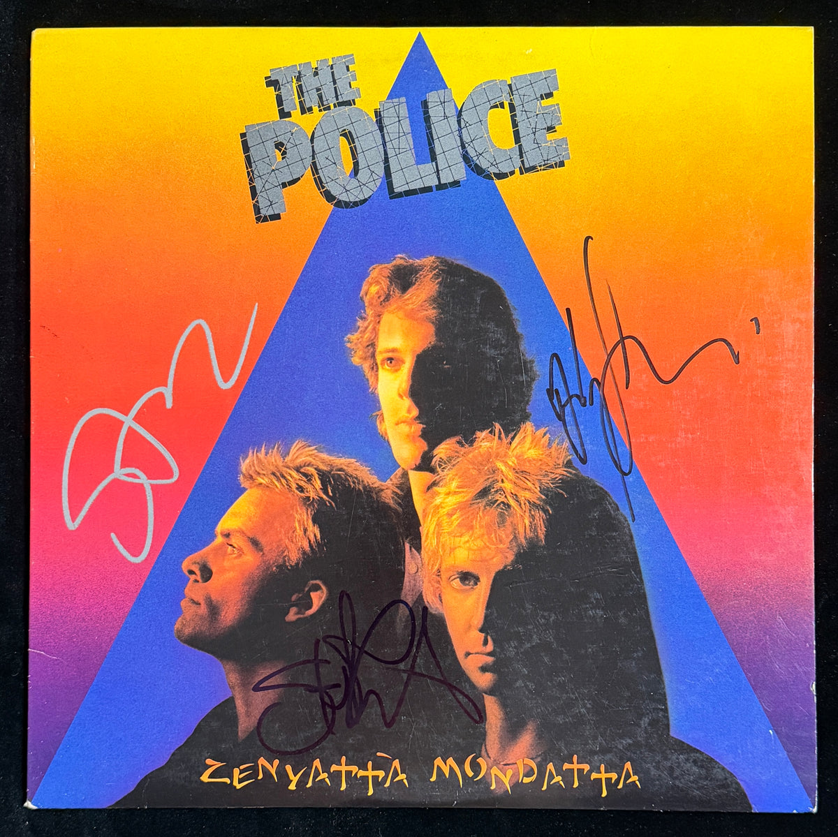 The Police - Sting Summers & Copeland Signed Zenyatta Mondatta LP Vinyl JSA 355