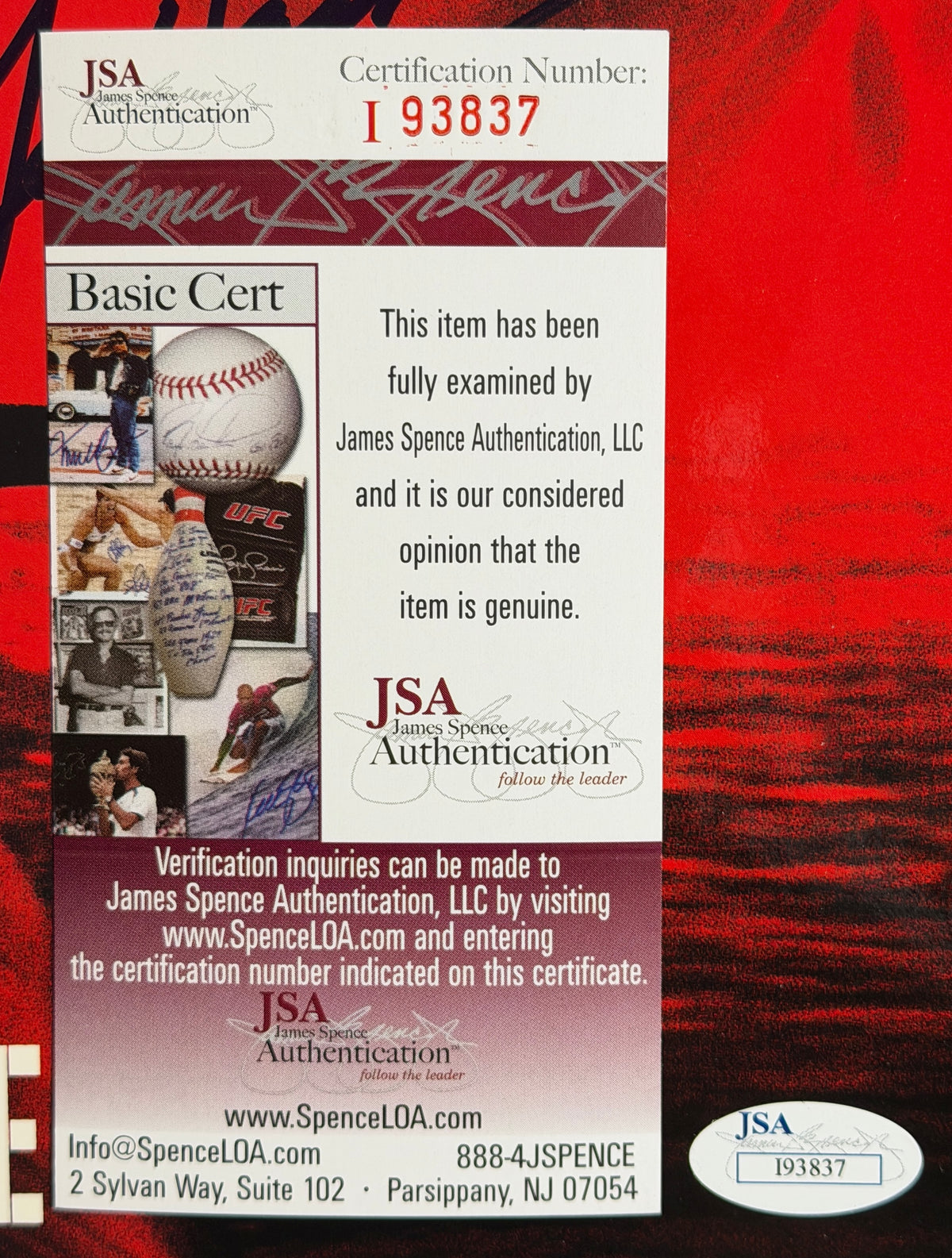 Gene Hackman Signed/Autographed Crimson Tide Laser Disc Album JSA BA211356