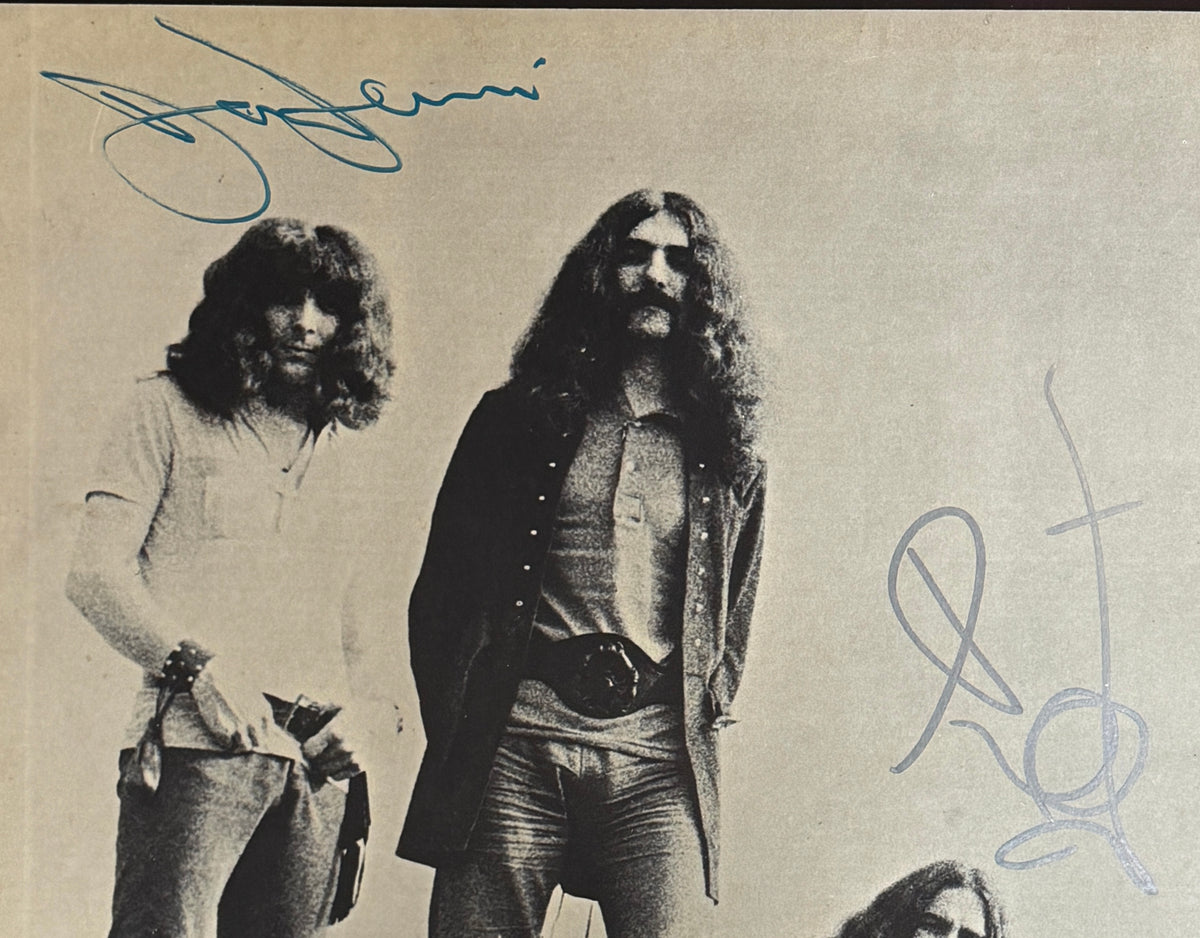 Black Sabbath - Ozzy Osbourne Butler Iommi & Ward Signed Paranoid LP Vinyl PSA