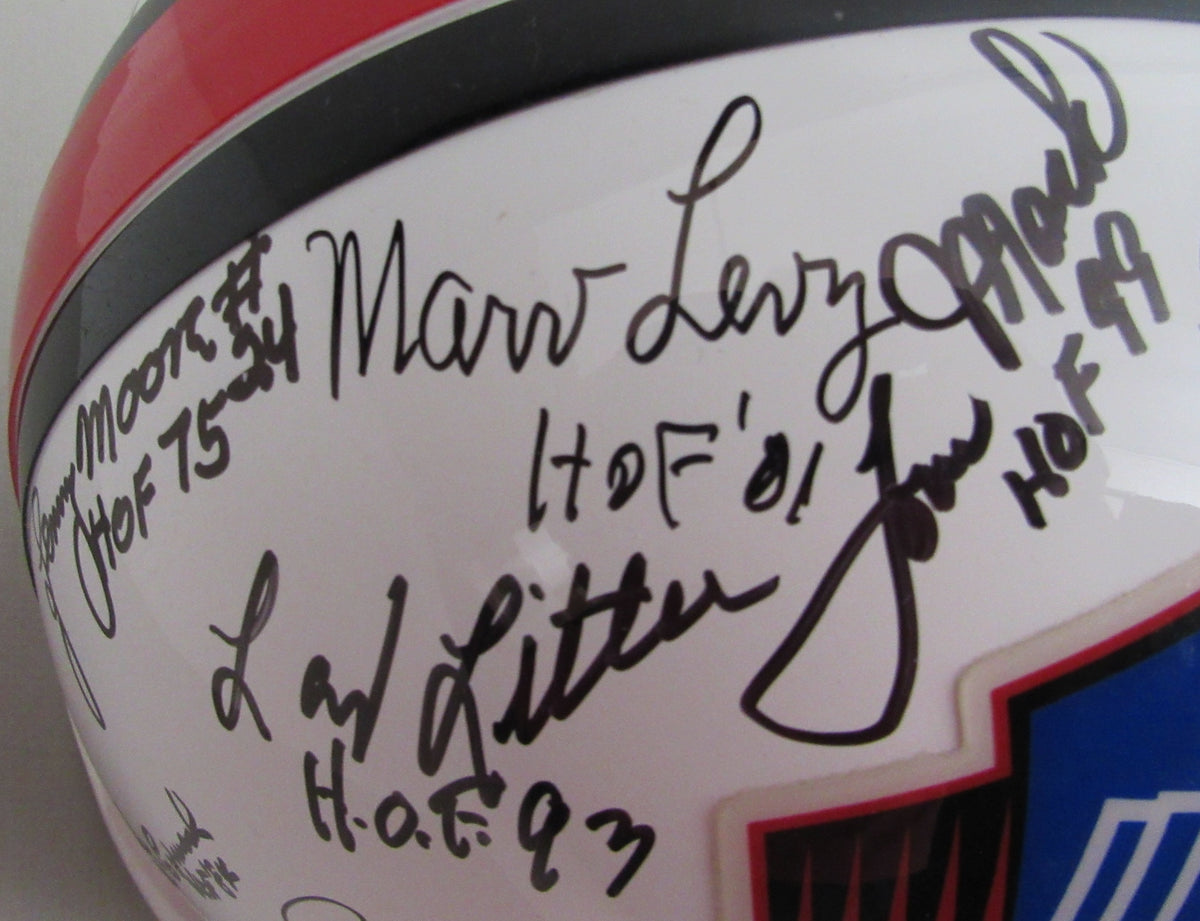 NFL Hall of Famers Multi-Signed (21) Full Size Replica Football Helmet 213067