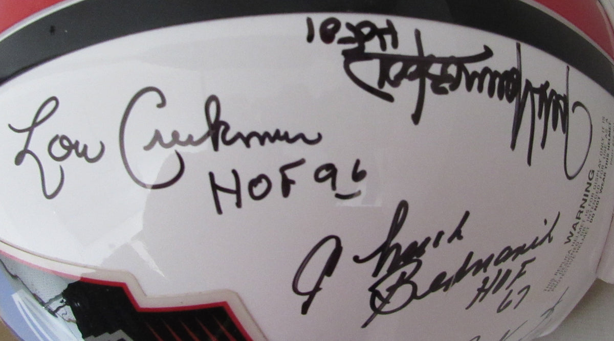 NFL Hall of Famers Multi-Signed (21) Full Size Replica Football Helmet 213067