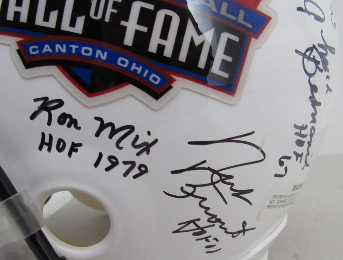 NFL Hall of Famers Multi-Signed (21) Full Size Replica Football Helmet 213067