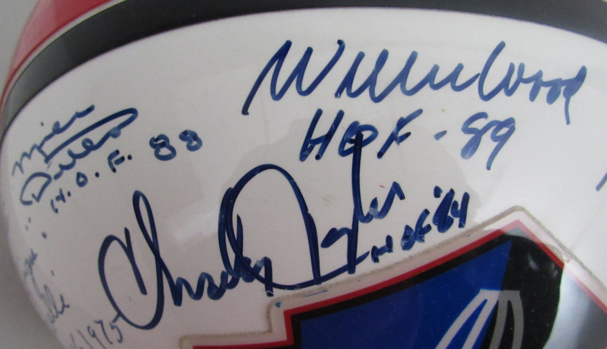 NFL Hall of Famers Multi-Signed (32) Full Size Replica Football Helmet 213068