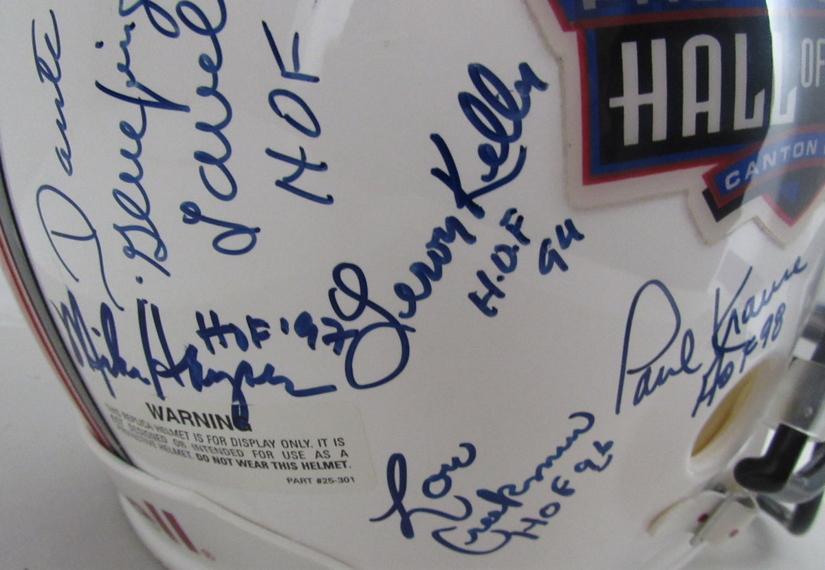 NFL Hall of Famers Multi-Signed (32) Full Size Replica Football Helmet 213068