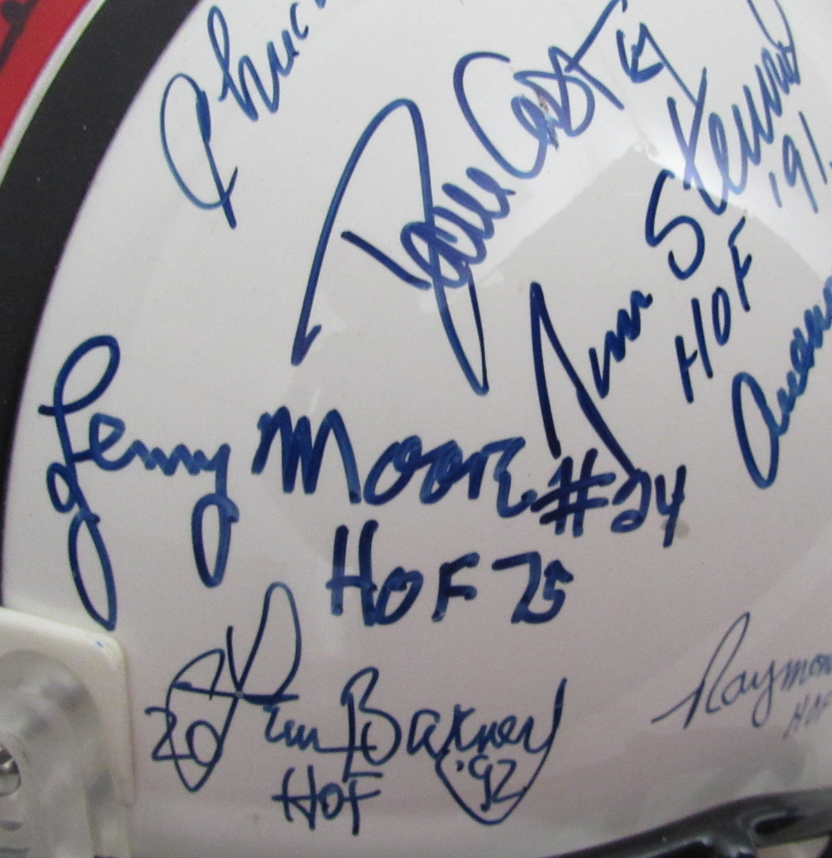 NFL Hall of Famers Multi-Signed (32) Full Size Replica Football Helmet 213068