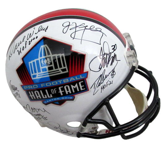NFL Hall of Famers Multi-Signed (15) Full Size Replica Football Helmet 213069
