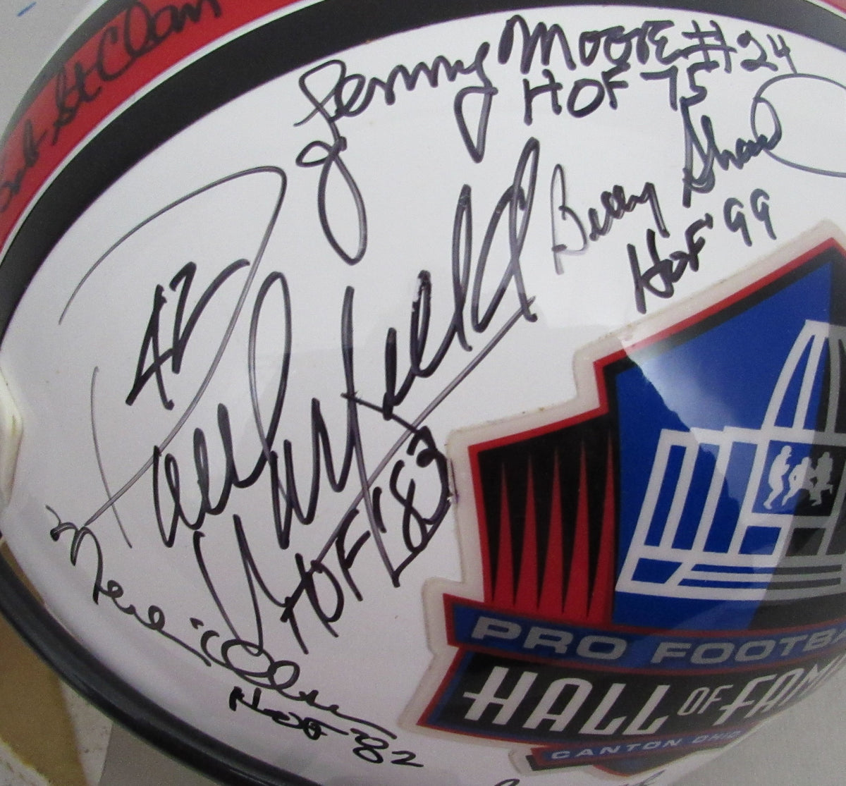 NFL Hall of Famers Multi-Signed (24) Full Size Replica Football Helmet 213070