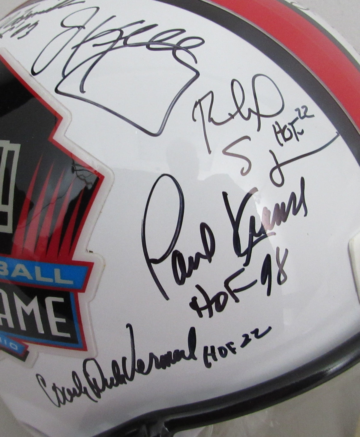 NFL Hall of Famers Multi-Signed (20) Full Size Replica Football Helmet 213071