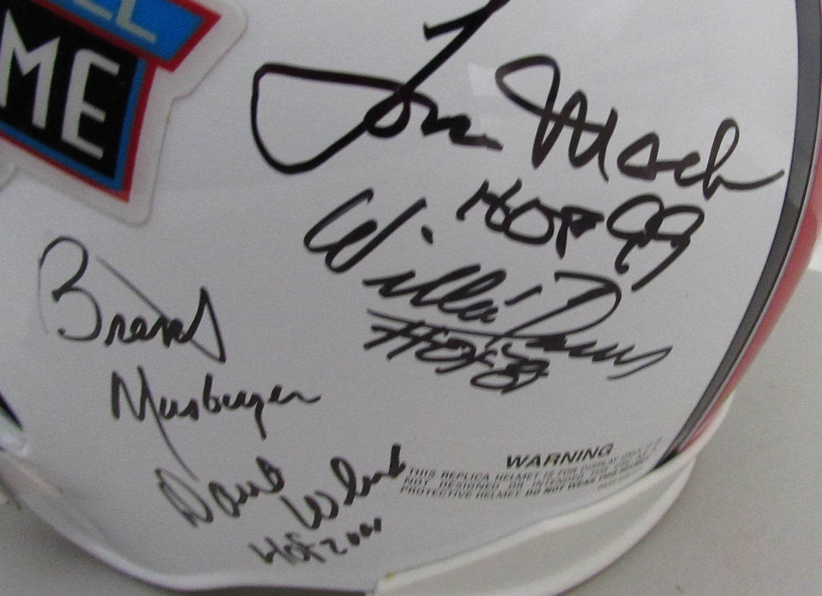 NFL Hall of Famers Multi-Signed (20) Full Size Replica Football Helmet 213071