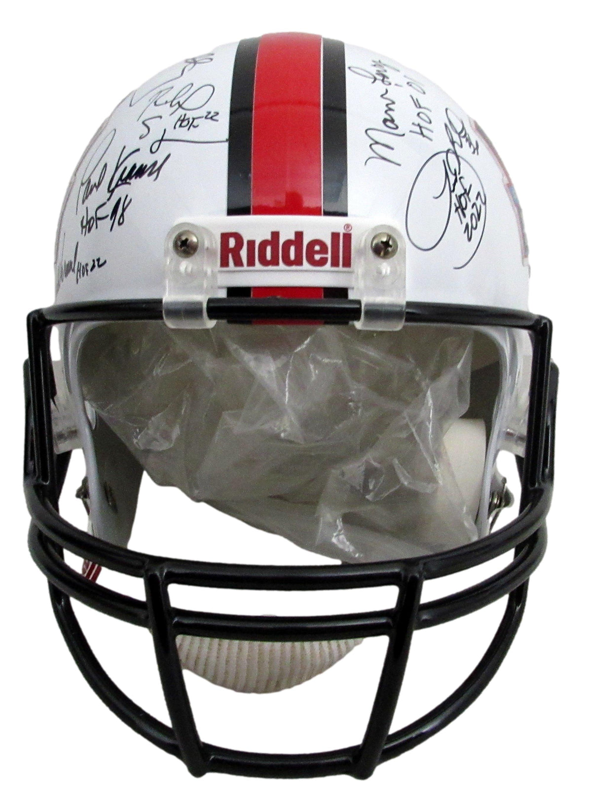 NFL Hall of Famers Multi-Signed (20) Full Size Replica Football Helmet 213071