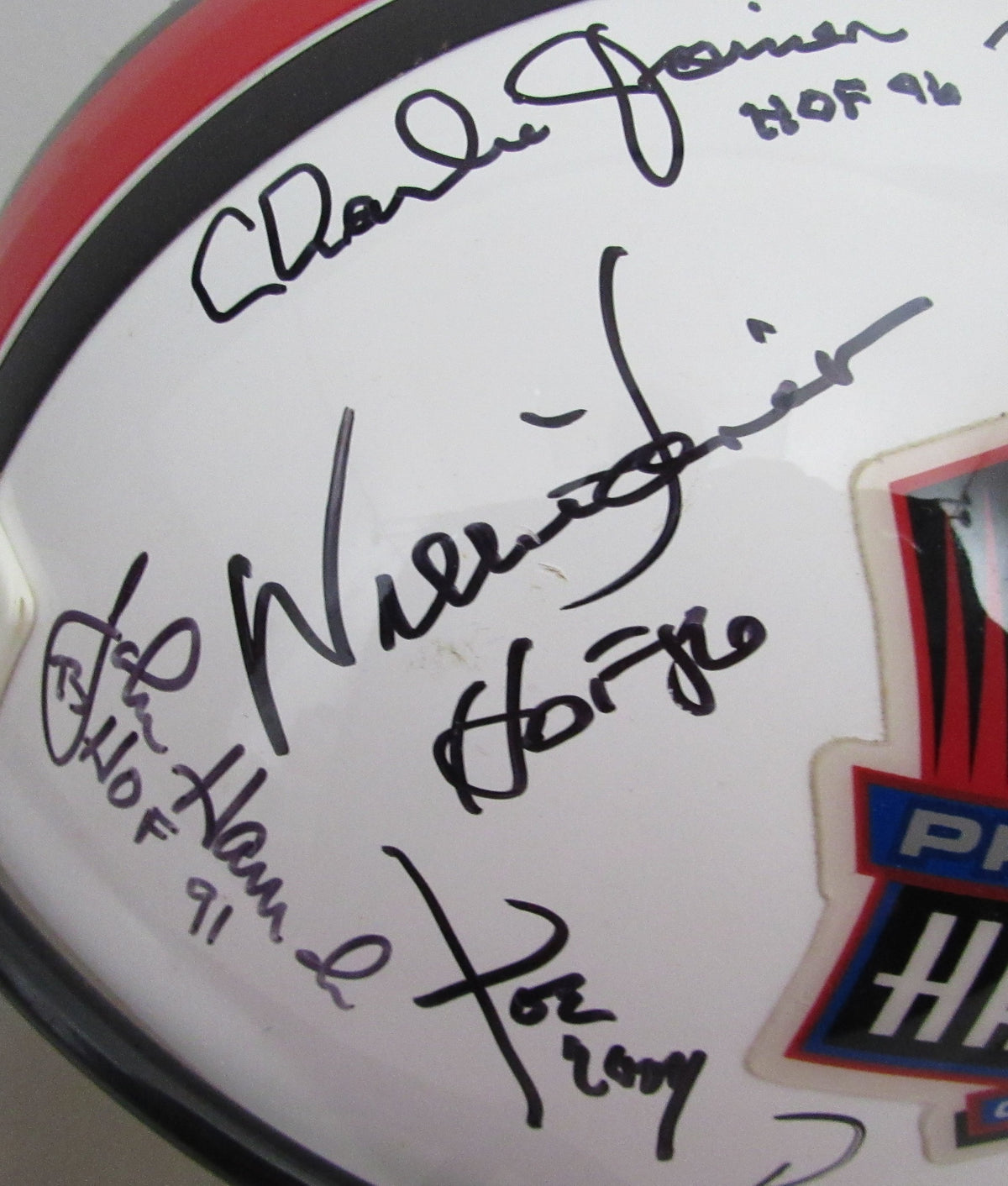 NFL Hall of Famers Multi-Signed (23) Full Size Replica Football Helmet 213072