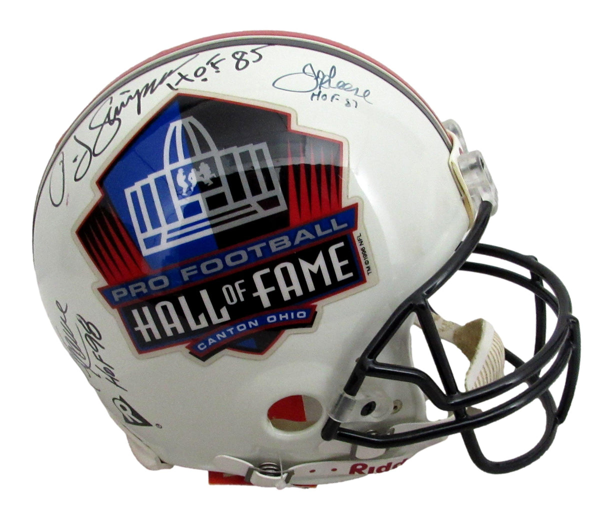 NFL Hall of Famers Multi-Signed (6) Full Size Authentic Football Helmet 213073