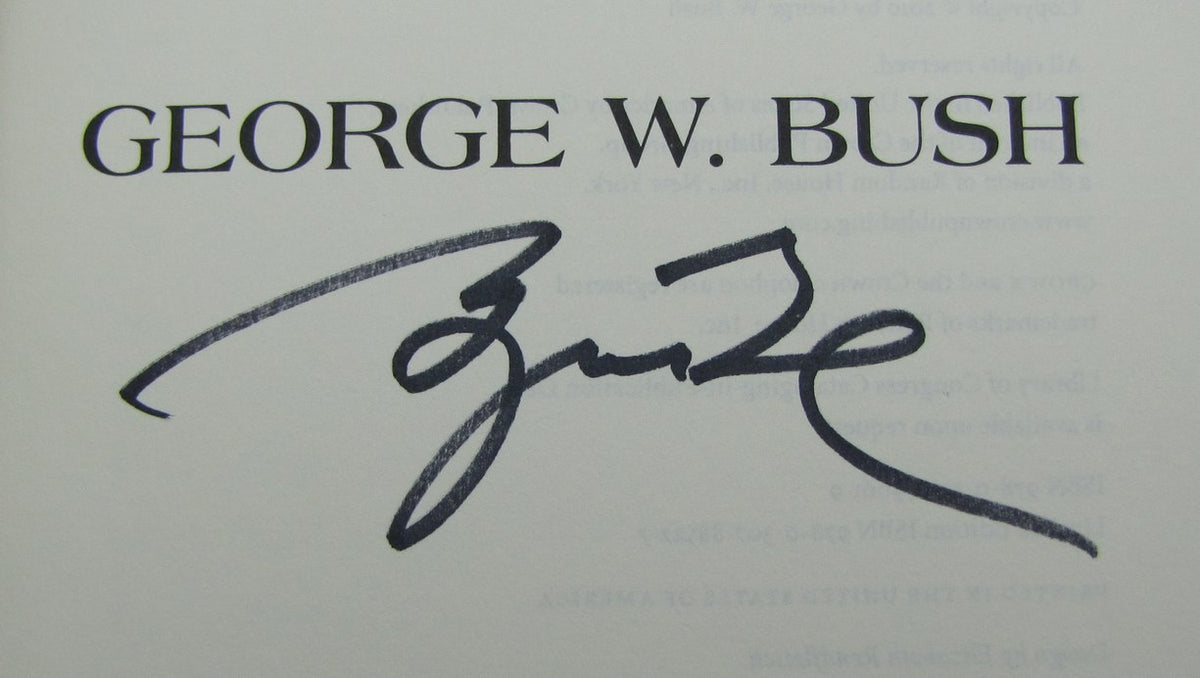 George W. Bush Signed/Autographed Decision Points Book PSA BA213460
